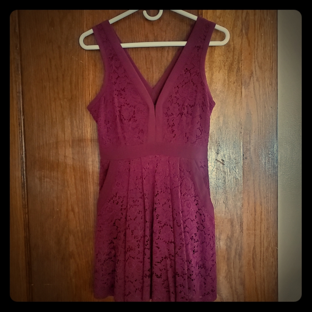 Free People purple dress.